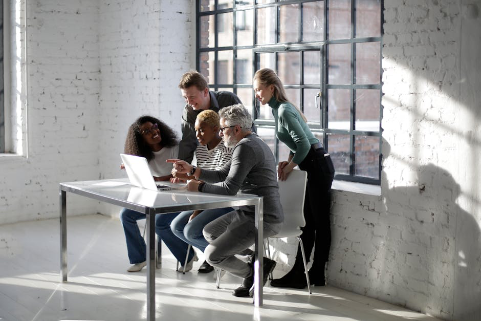 people working on a computer