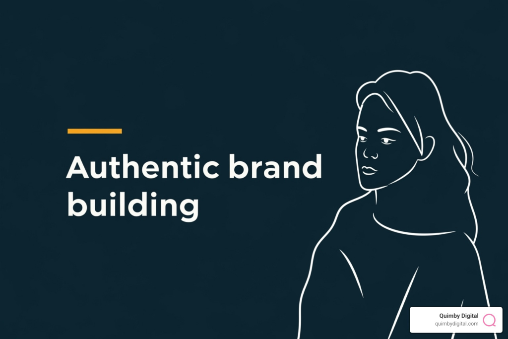 infographic about authentic brand building 
