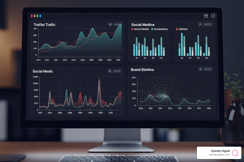 computer showing graphs