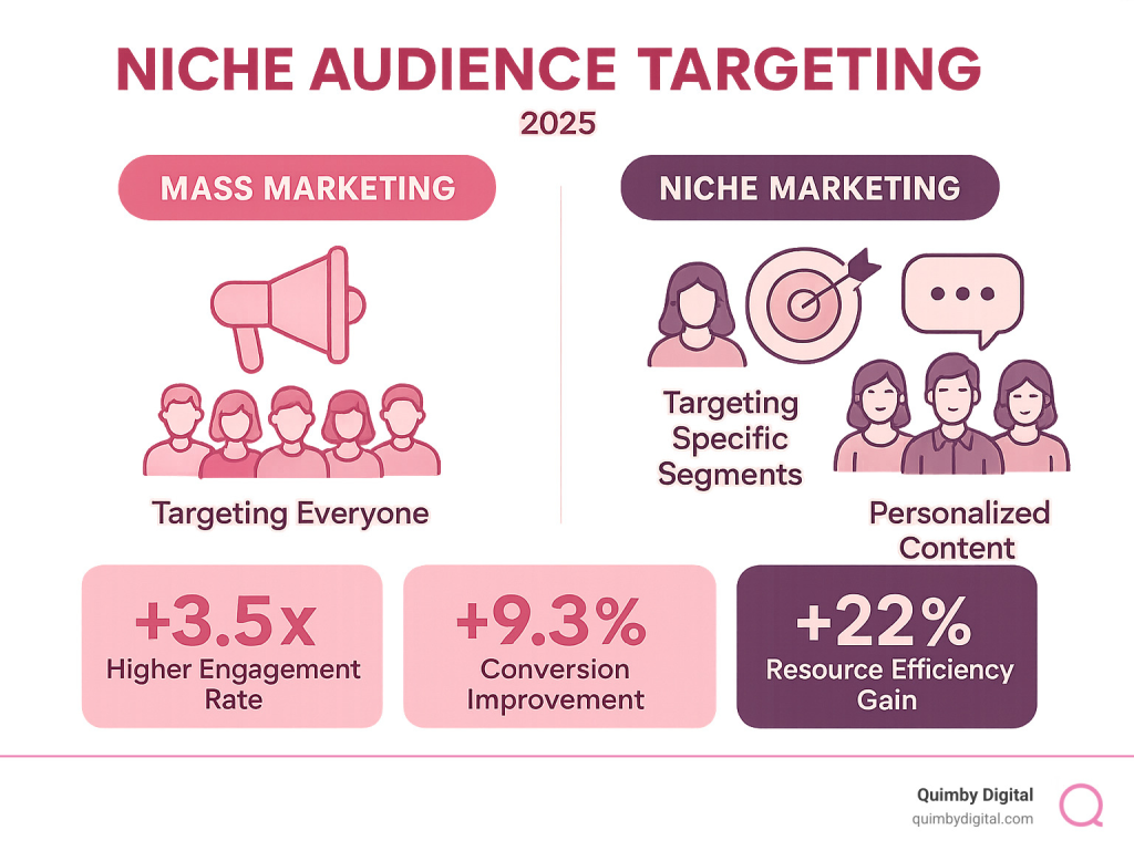 Comparison of mass and niche marketing