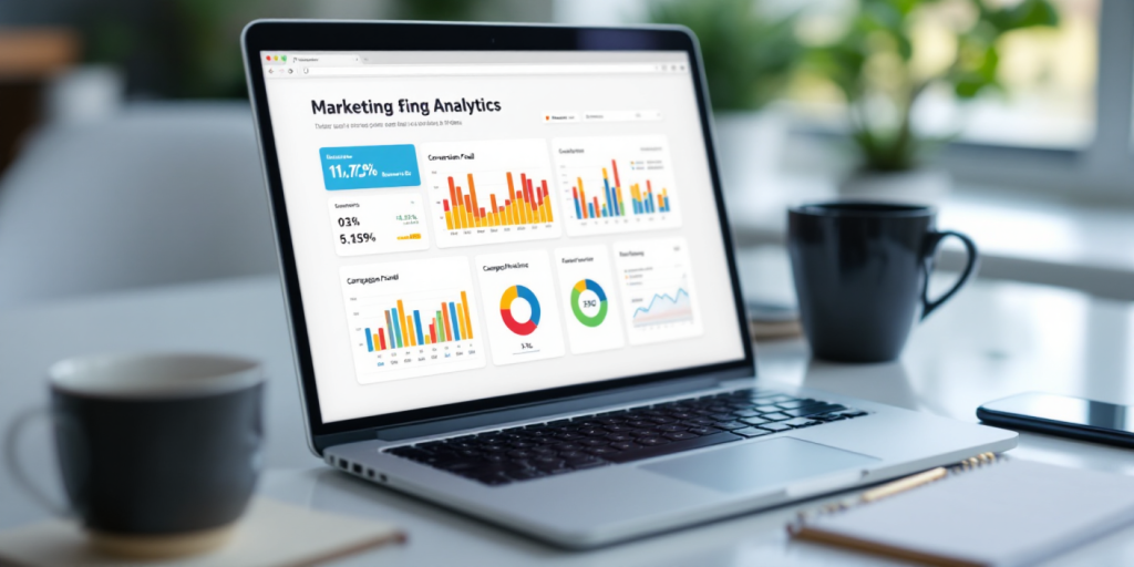 marketing analytics on a computer
